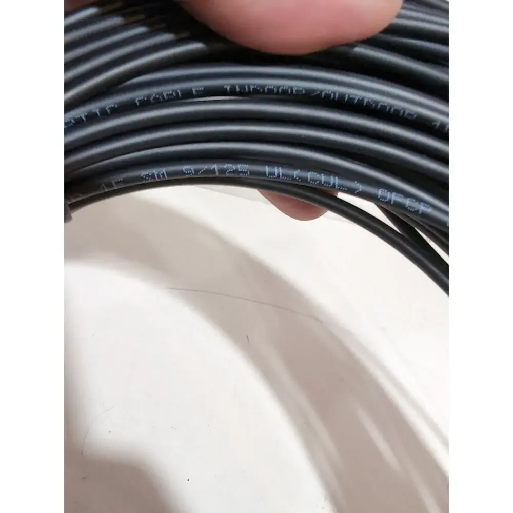 TiniFiber 30m 100ft Armored Fiber Optic Cable OS2 Single Mode SC/APC SC/APC